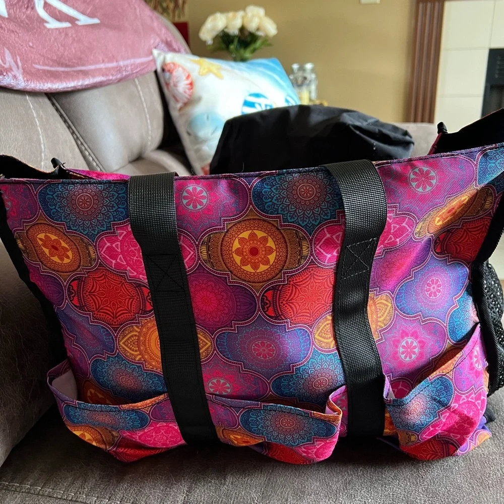 TopDesign Floral Tote Bag with Artistic Design